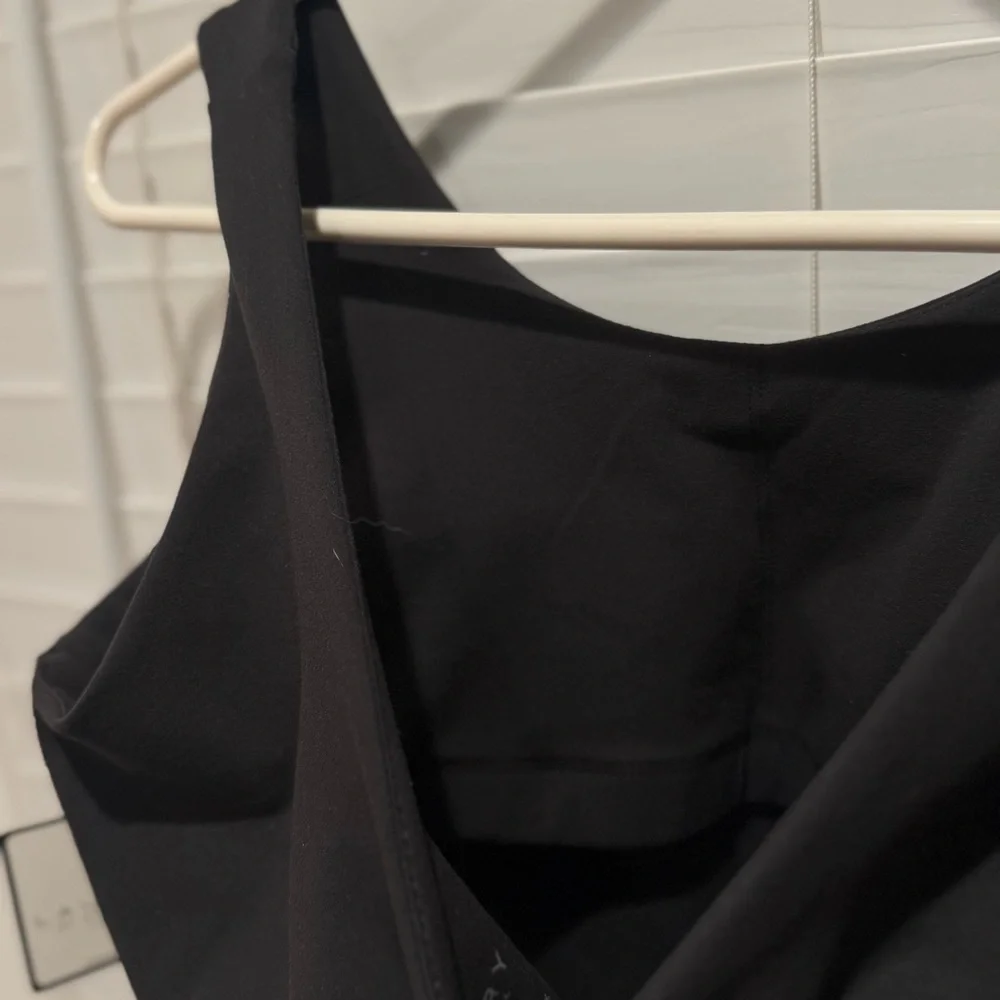NEW Laundry By Shelli Segal Black Bodysuit Athleisure Pilates Travel Size Large - Picture 7 of 8